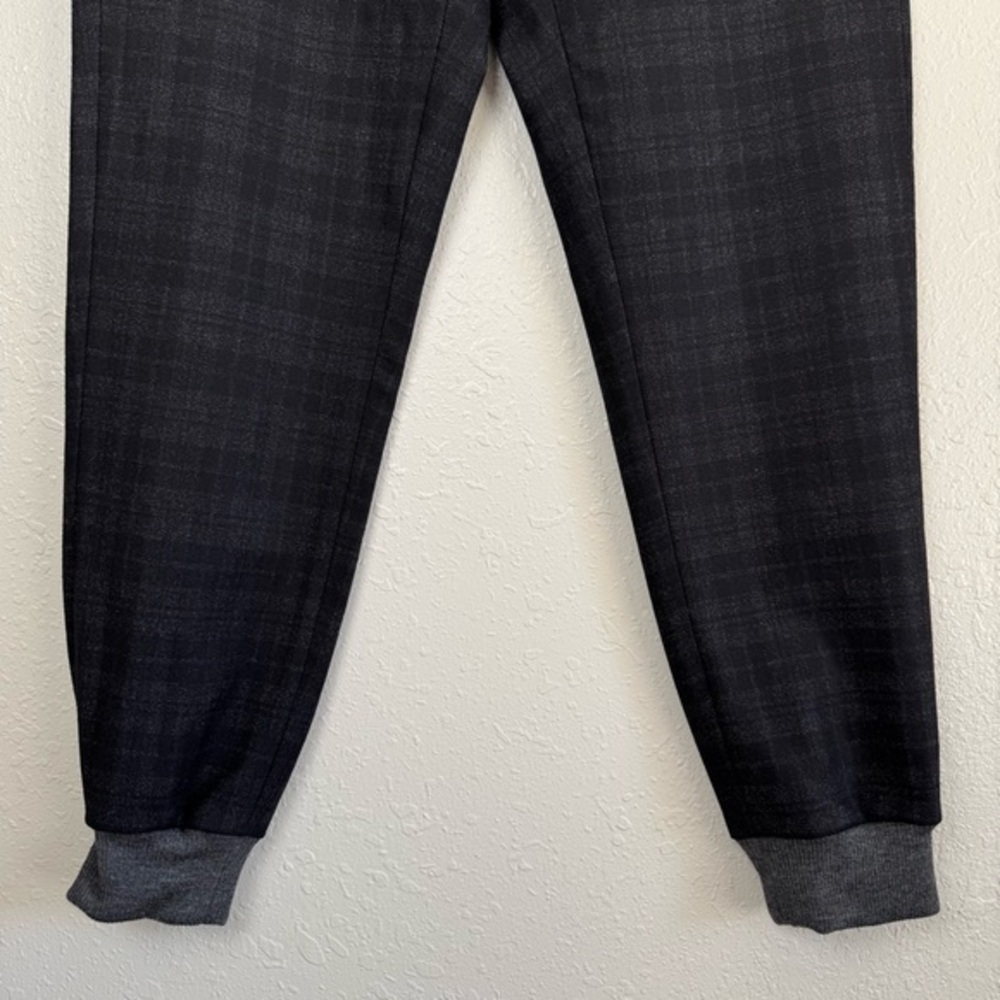 Vince wool blend black gray plaid jogger pants 34 - Picture 6 of 12